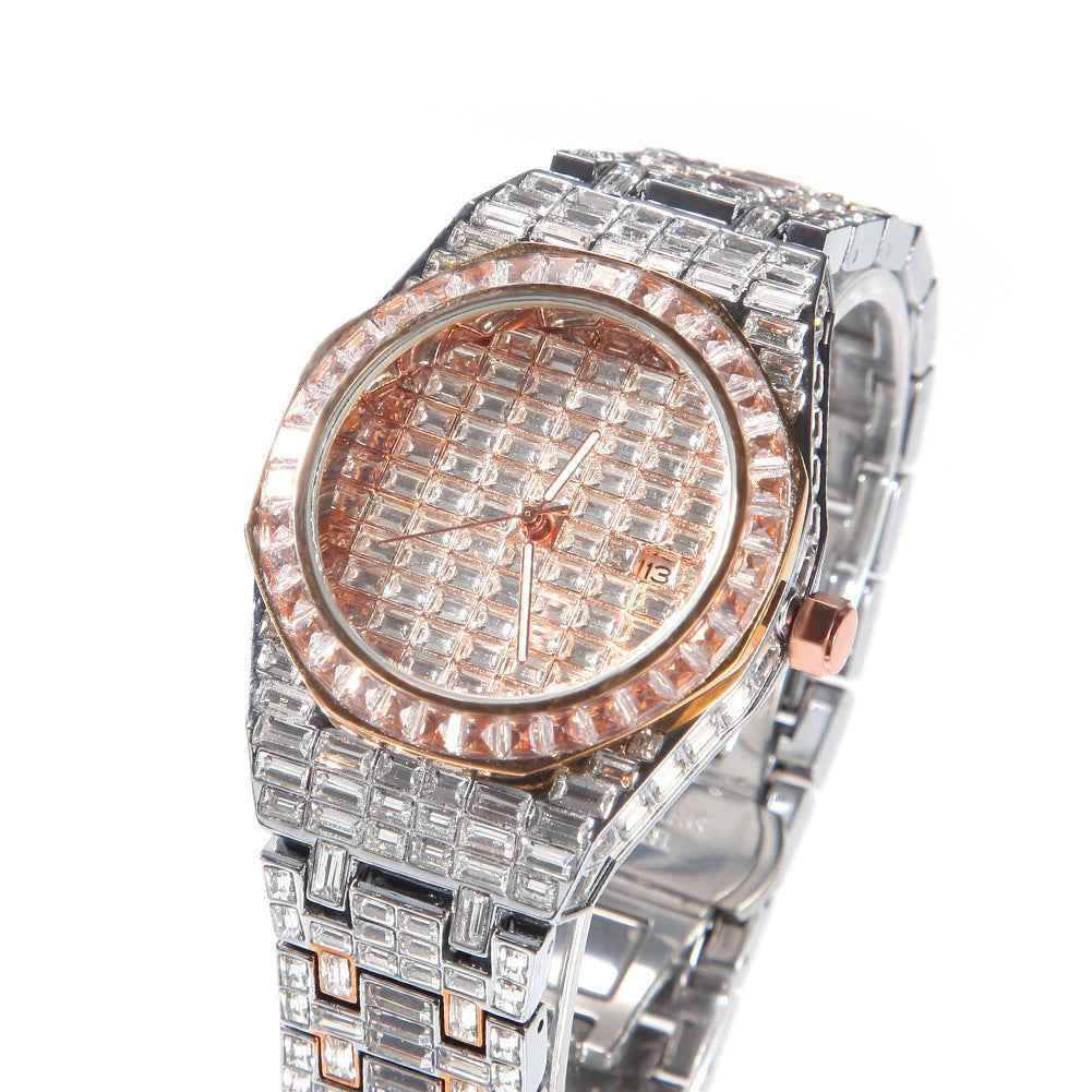 Men's Hip Hop Watch - Quartz Casual Round Sports Timepiece