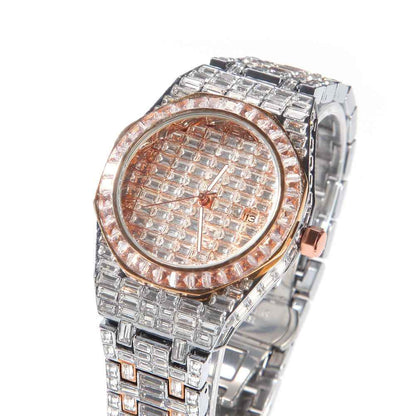 Men's Hip Hop Watch - Quartz Casual Round Sports Timepiece