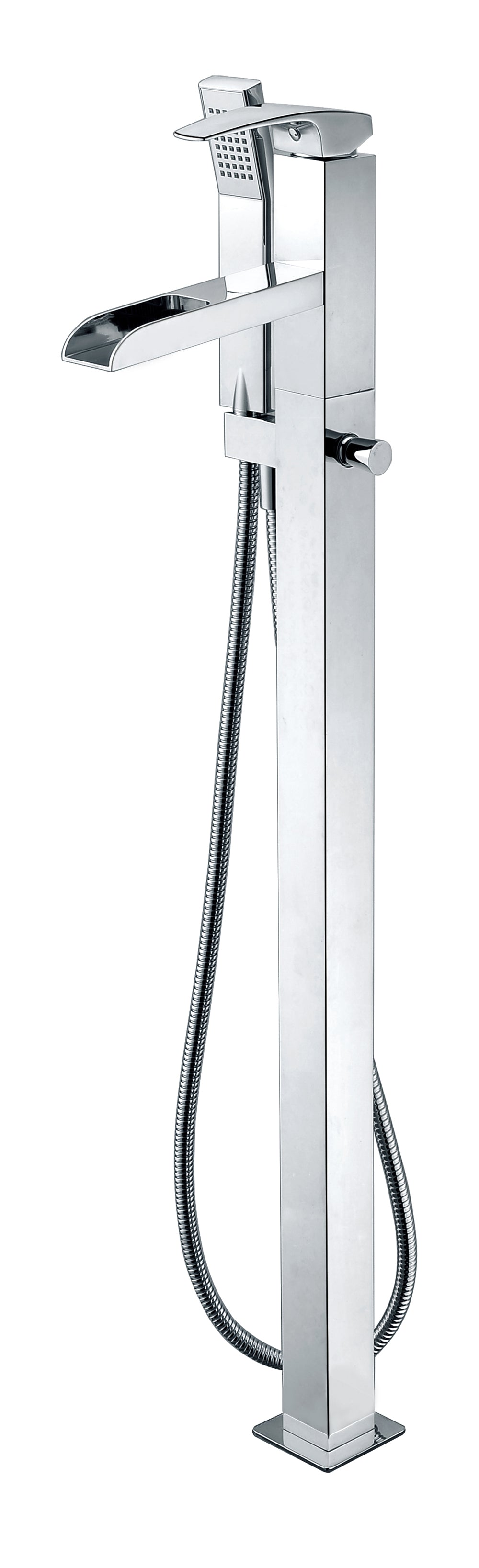 ALFI brand AB2843 Single Hole Floor Mounted Waterfall Tub Filler