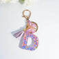 A–Z Personalized Butterfly Tassel Keychain – Custom Initial Gift for Women