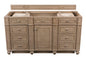 Bristol 60" Single Vanity Cabinet, Bright White