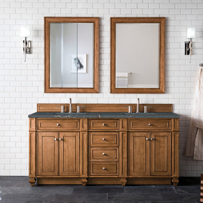 Bristol 72" Double Vanity Cabinet, Bright White
