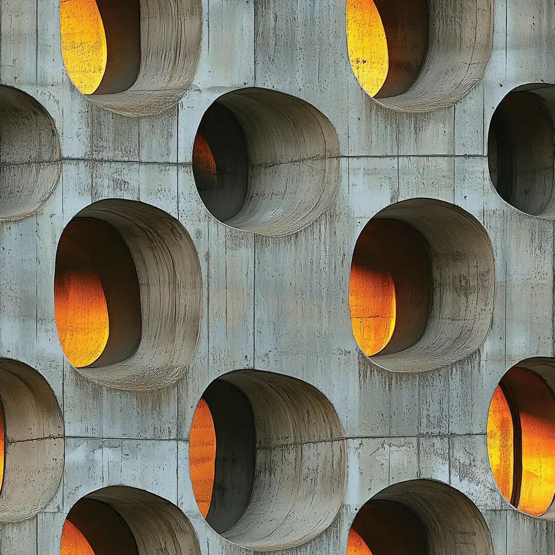 Brutalist Sunset Grid