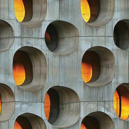 Brutalist Sunset Grid