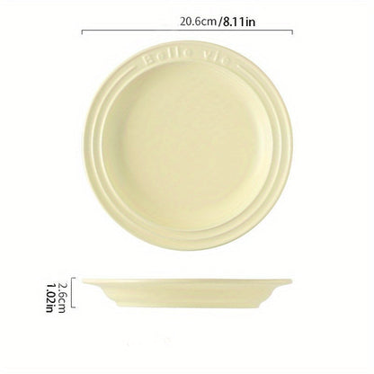 Nordic Style Ceramic Salad Plate  Versatile Tableware Essential
