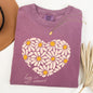 Love Is All Around, Daisy, Heart, Comfort Colors Tshirt, Valentine's Day
