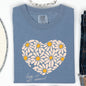 Love Is All Around, Daisy, Heart, Comfort Colors Tshirt, Valentine's Day
