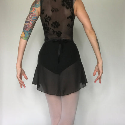 Black Chiffon Ballet Wrap Skirt - Classical