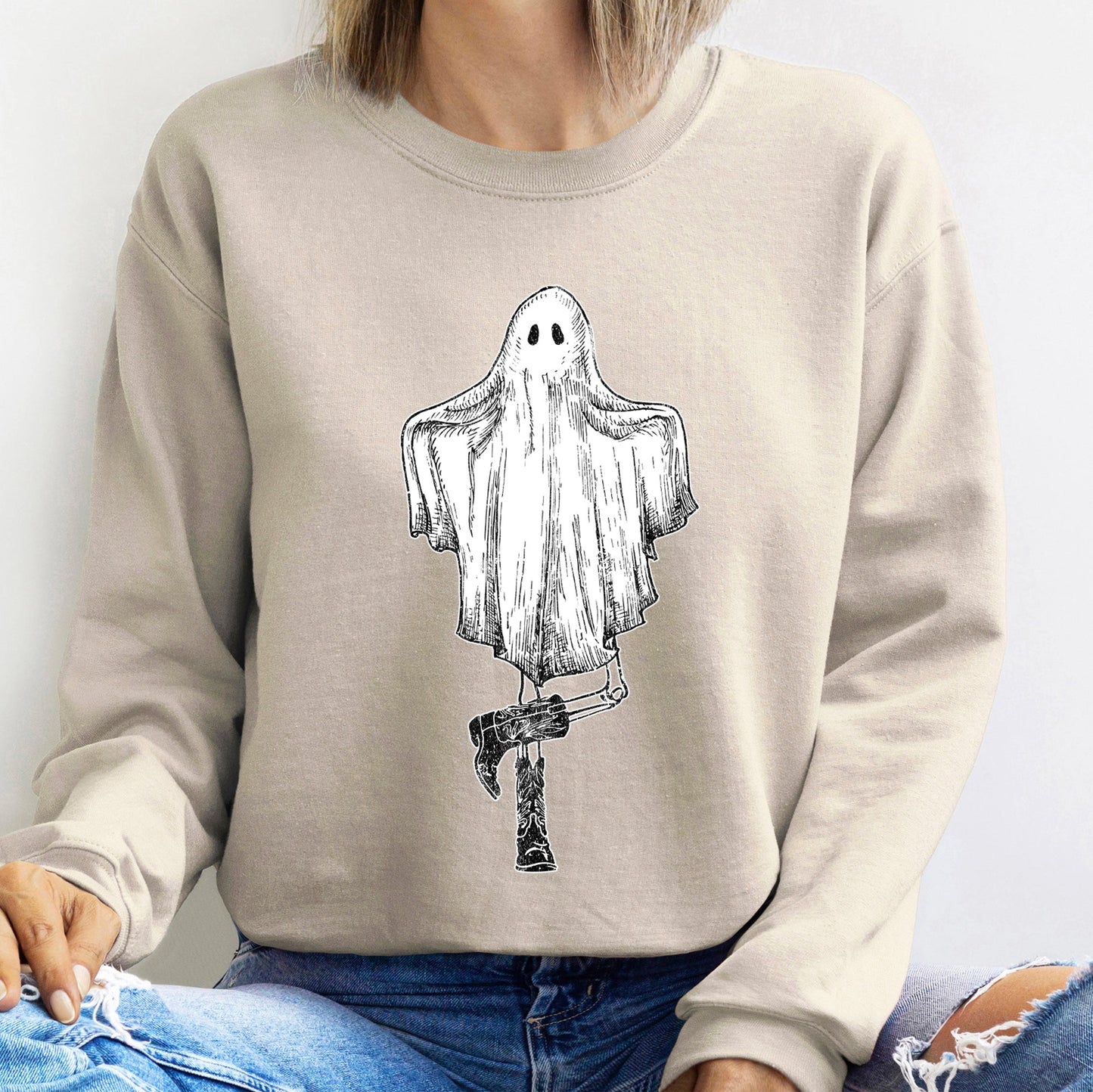 Dancing Ghost Halloween Sweatshirt