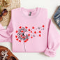 Dandelion Hearts, Flower, Sweatshirt, Valentine's Day
