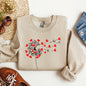 Dandelion Hearts, Flower, Sweatshirt, Valentine's Day