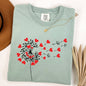 Dandelion Hearts, Flower, Comfort Colors Tshirt, Valentine's Day