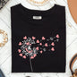 Dandelion Hearts, Flower, Comfort Colors Tshirt, Valentine's Day