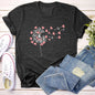 Dandelion Hearts, Flower, Super Soft Tshirt, Valentine's Day
