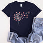 Dandelion Hearts, Flower, Super Soft Tshirt, Valentine's Day