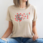 Dandelion Hearts, Flower, Super Soft Tshirt, Valentine's Day