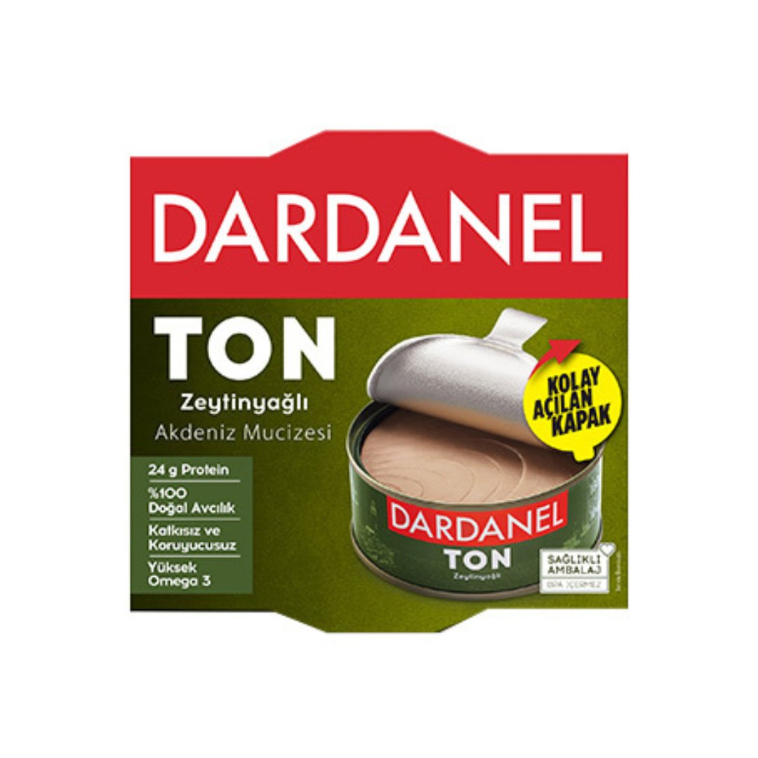 DARDANEL Tuna in Olive Oil, 140g - Premium Quality, Omega-3 Rich, Versatile Culinary Ingredient