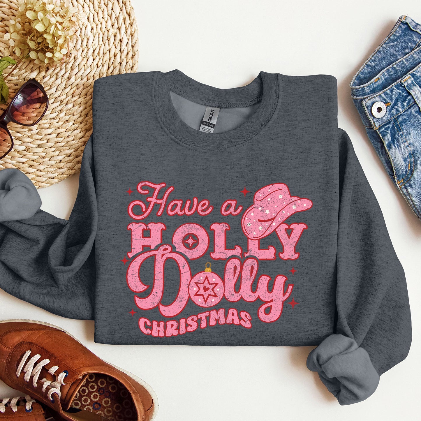 Holly Dolly Christmas, Country Music, Christmas Sweatshirt