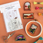DIY Embroidery Pattern. Peel Stick and Stitch Landscape Designs