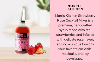Morris Kitchen Strawberry Rose Mixer 16oz 4pk