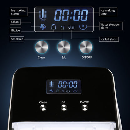 150W 44lbs Ice Maker Commercial Household