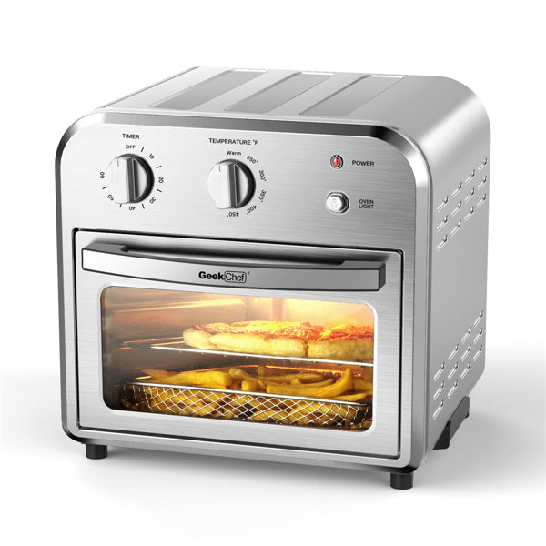 Silver Air Fryer Oven 4 Slice Toaster Airfryer Countertop Oven | Toasters | Kitchen + Metal