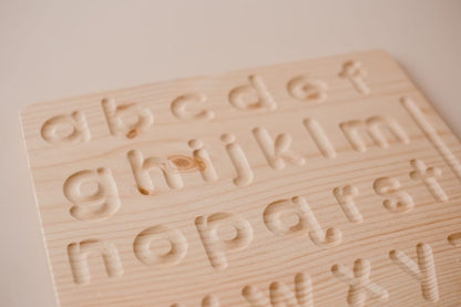 QToys Australia Lower case letter lacing board | Kitchen + Metal