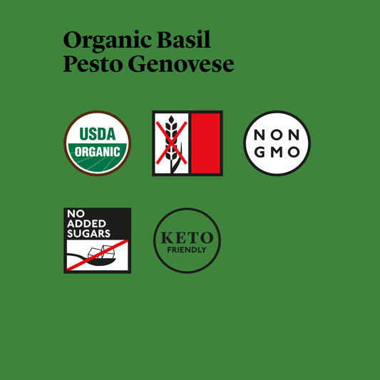 Delicious & Sons Organic Basil Pesto Genovese 6.70 oz. | Kitchen + Metal