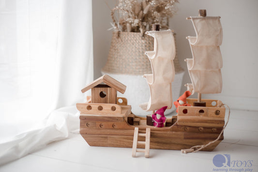 QToys Australia Wooden Pirate Ship | Kitchen + Metal