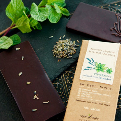 Peppermint with Lavender Chocolate Bar - Pack of 3