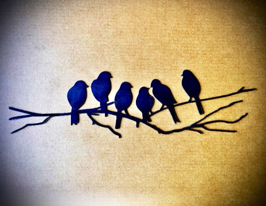 Perching Love Birds - Metal Wall Art | Kitchen [Metal] | Kitchen + Metal