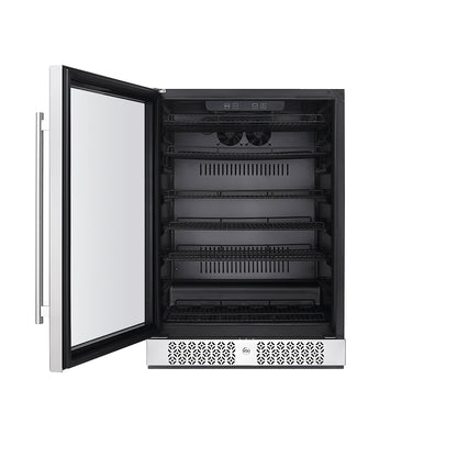 Empava BR02S 24 Inch Freestanding & Built-in Beverage Fridge | Kitchen + Metal