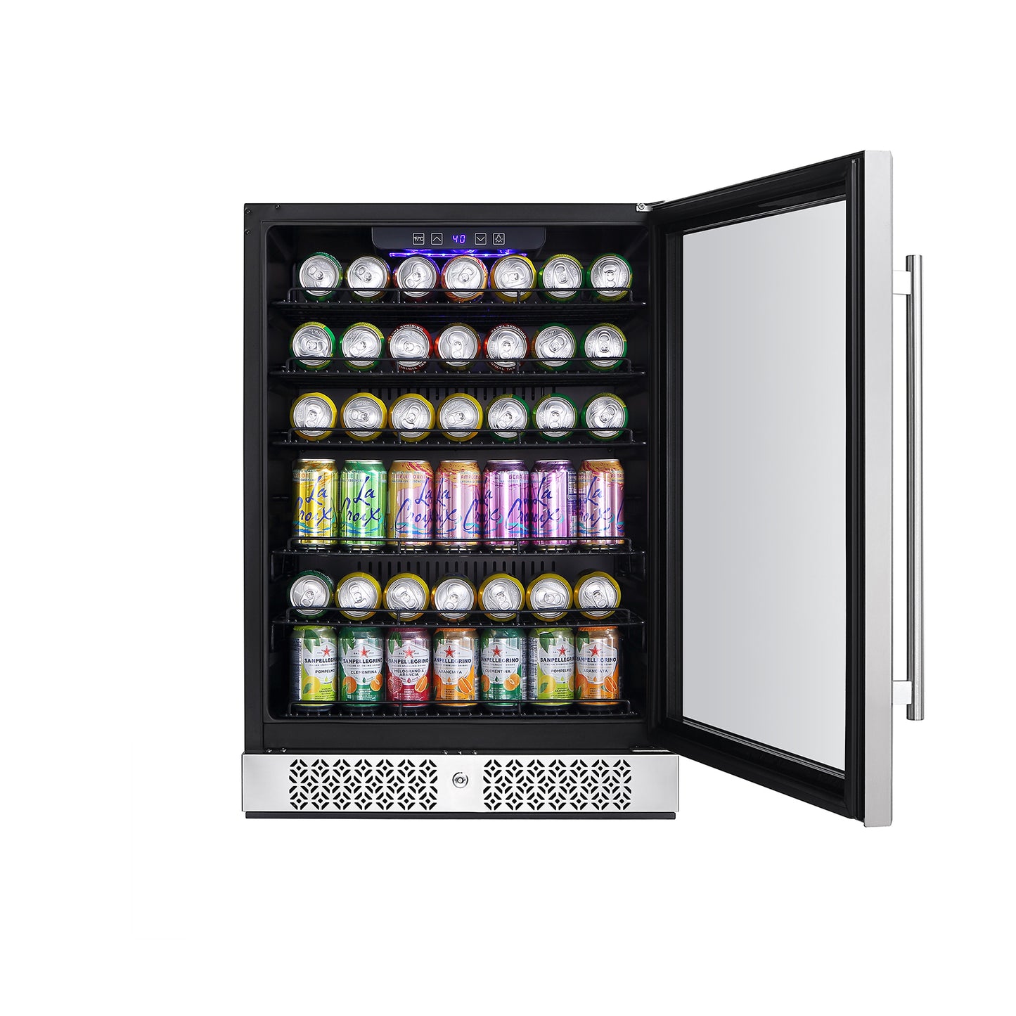 Empava BR02S 24 Inch Freestanding & Built-in Beverage Fridge | Kitchen + Metal