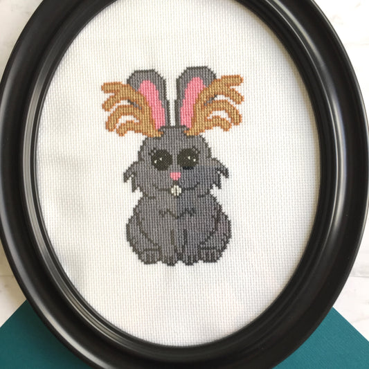 Jackalope Counted Cross Stitch DIY KIT Intermediate