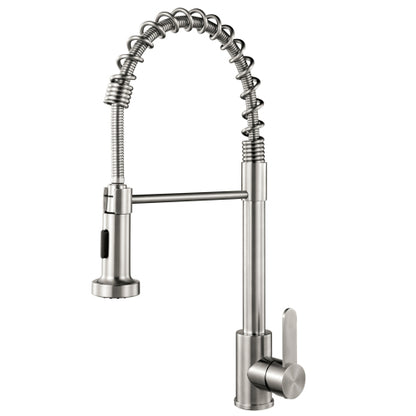 stainless steel faucet side view