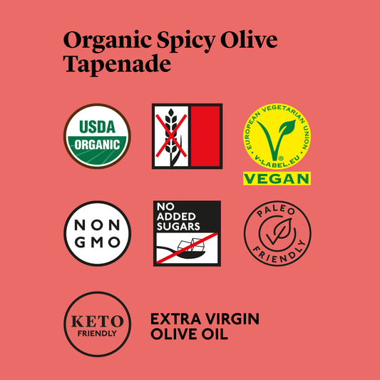 Delicious & Sons Organic Spicy Olive Tapenade 6.35 oz. | Kitchen + Metal