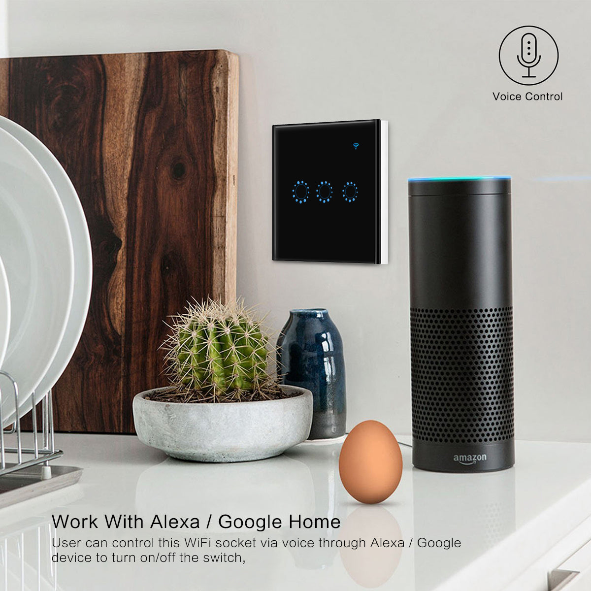 86 Type Smart Home Touch Switch EU Standard | Kitchen + Metal |