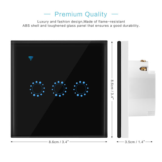 86 Type Smart Home Touch Switch EU Standard | Kitchen + Metal |