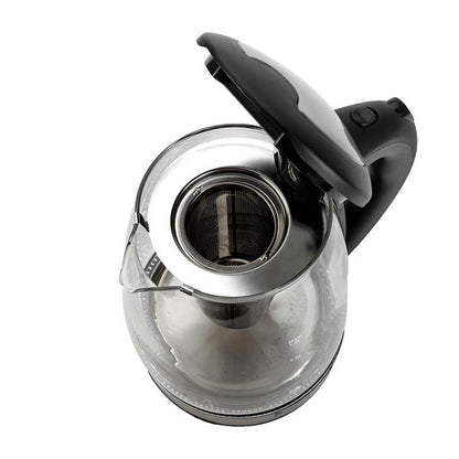 110V 1500W 1.8L Electric Glass Kettle with mesh filter