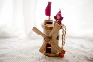 QToys Australia (USA) Wooden Windmill | Kitchen + Metal