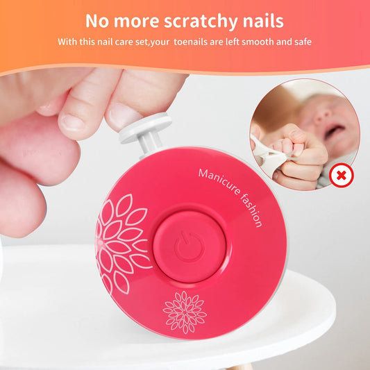 Electric Baby Nail Trimmer Nail Polisher Infant Manicure Scissors | Kitchen + Metal