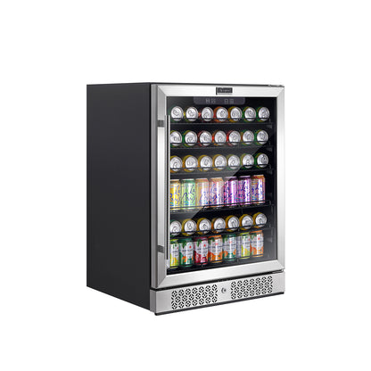 Empava BR02S 24 Inch Freestanding & Built-in Beverage Fridge | Kitchen + Metal