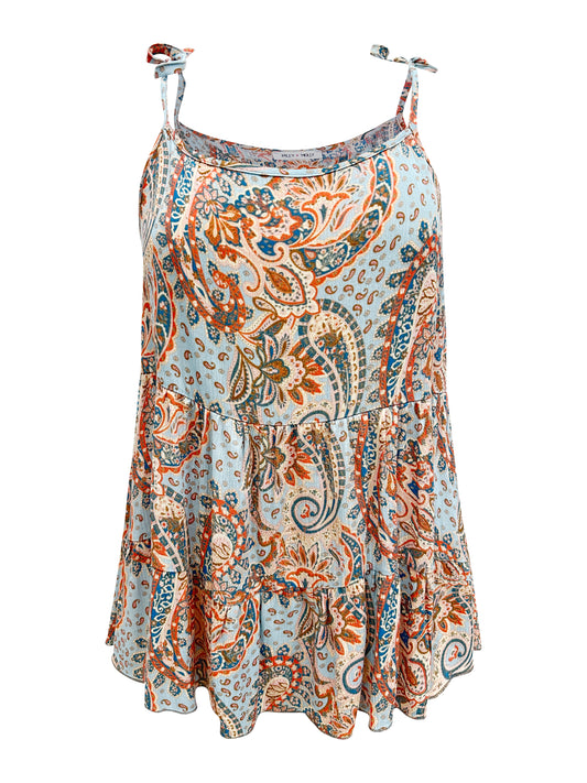 Paisley Print Tiered Dress – Boho Summer Vibes | Apparel | Kitchen + Metal