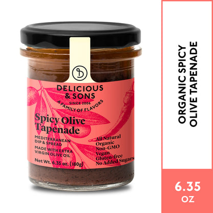 Delicious & Sons Organic Spicy Olive Tapenade 6.35 oz. | Kitchen + Metal
