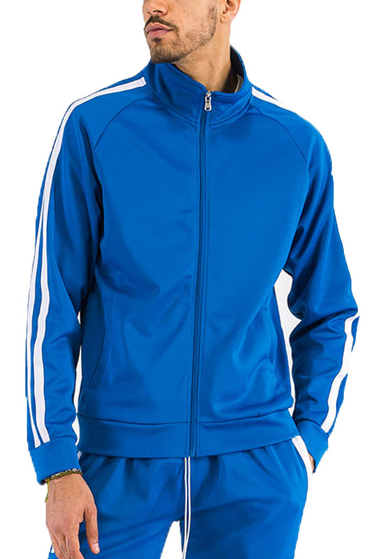 Two Stripe Zip Up Track Jacket | Apparel | Kitchen + Metal