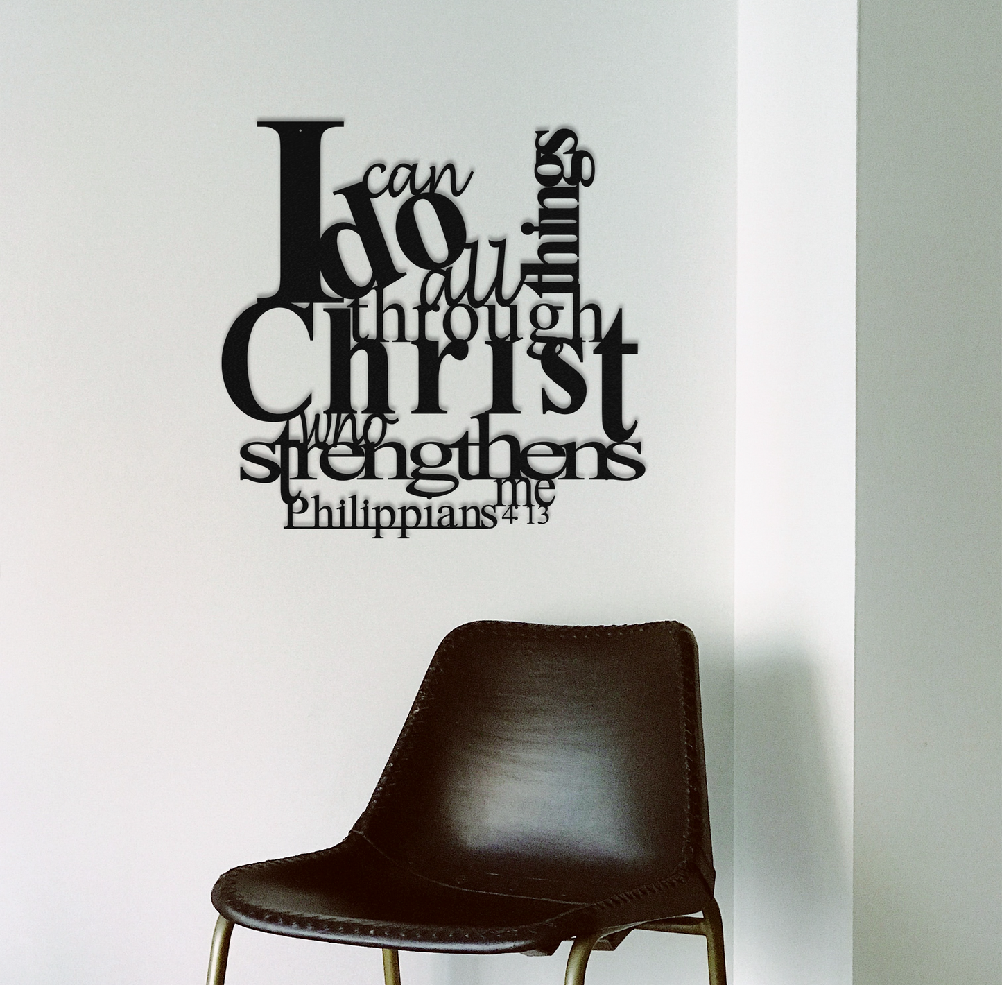 Philippians 4:13 - Metal Wall Art | Home Decor | Kitchen + Metal