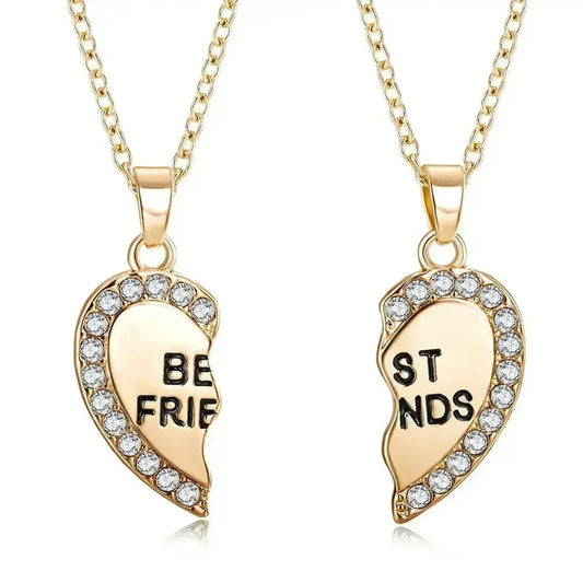 BondedHearts™ – Custom Couple Necklaces (Split Heart Set)
