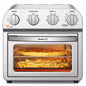 Geek Chef Air Fryer Toaster Oven Combo Stainless Steel Silver