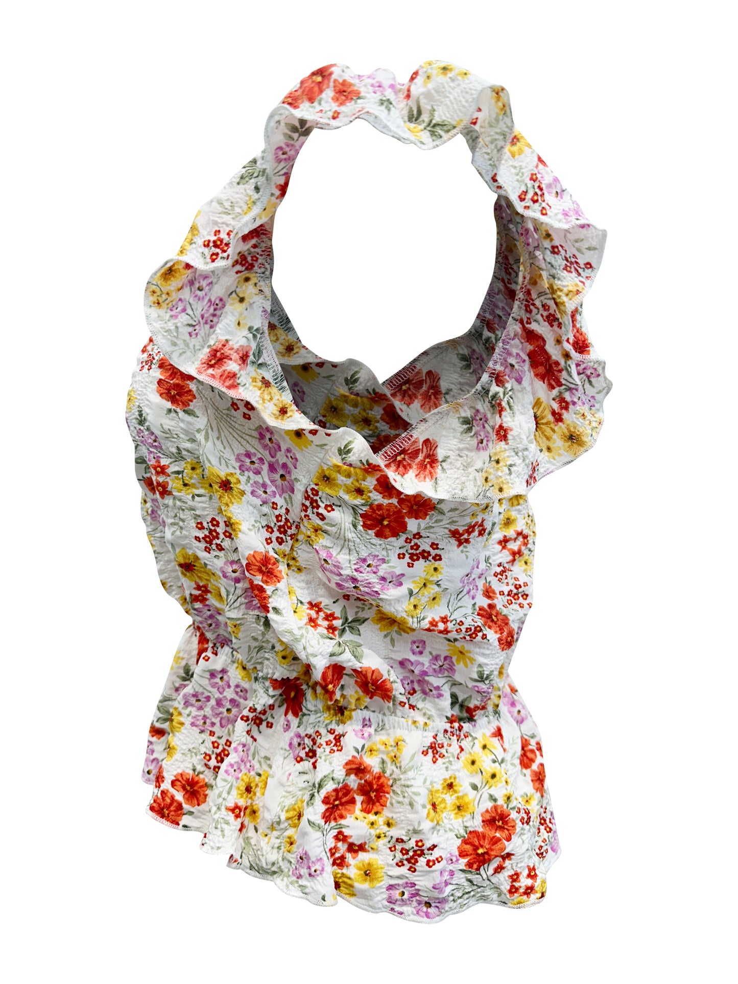 Floral Ruffle Sleeve Peplum Top – Effortlessly Feminine and Chic | Apparel | Kitchen + Metal