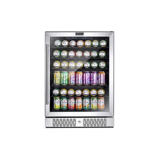 Empava BR02S 24 Inch Freestanding & Built-in Beverage Fridge | Kitchen + Metal